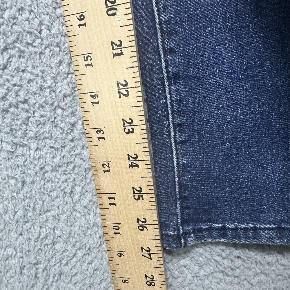 Royalty For Me Jeans Womens Size 10 Blue Denim Solid Mid Rise Distressed Mom Y2K - Picture 5 of 9